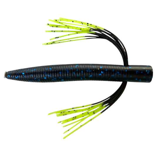 Nedbait - Blue Black - Chartreuse Tip - Fuzzy Baits