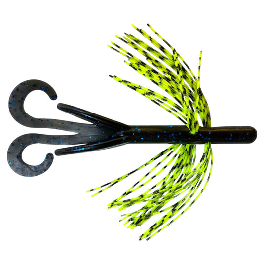 blue black chartreuse tiger