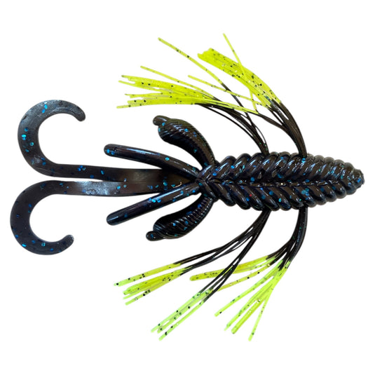 blue black chartreuse tip