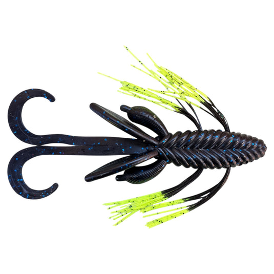 blue black chartreuse tip