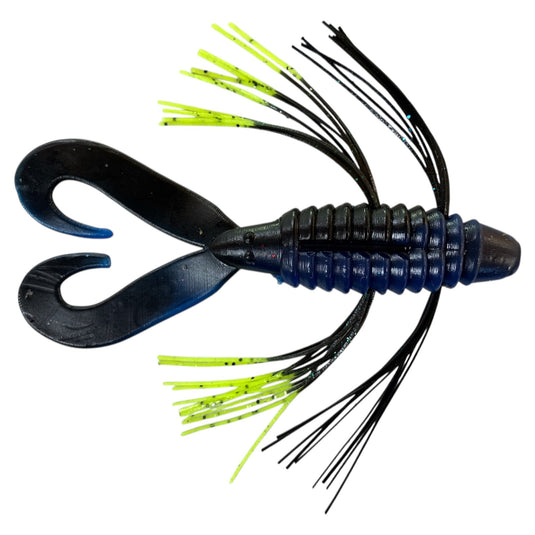 blue swirl chartreuse tip