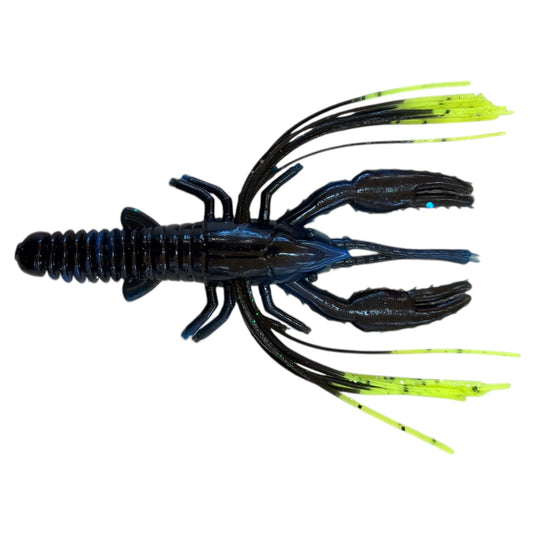 blue swirl chartreuse tip