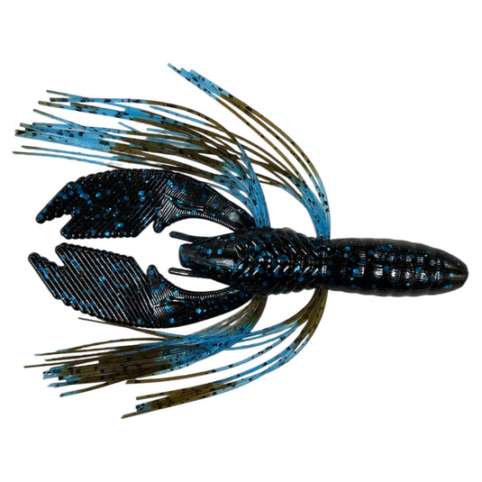 Blue/Black - Okeechobee Craw - Fuzzy Baits