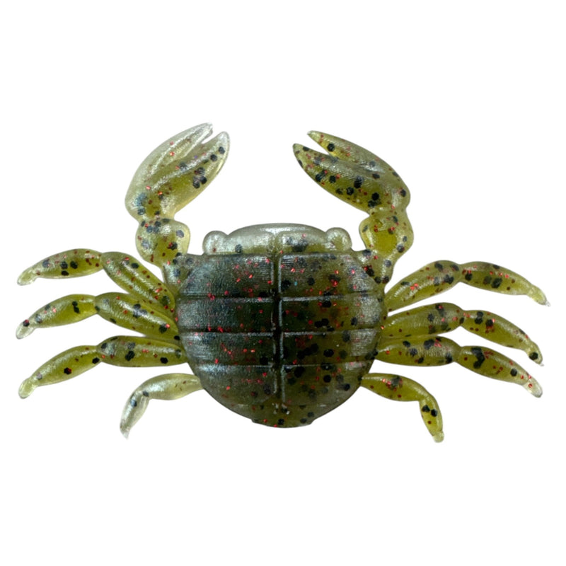 Load image into Gallery viewer, Crab 4" - Watermelon Red / Pearl - Fuzzy Baits
