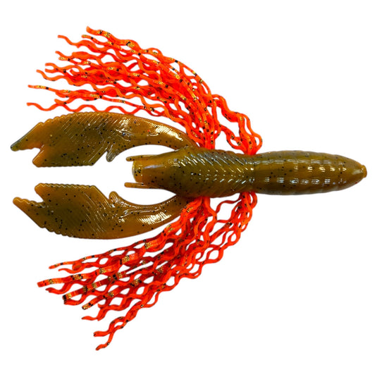 Frizzy Rattl'n Hybrid - Craw - Orange - Fuzzy Baits