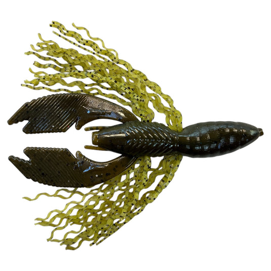 Frizzy Rattl'n Hybrid - Green Pumpkin - Green - Fuzzy Baits