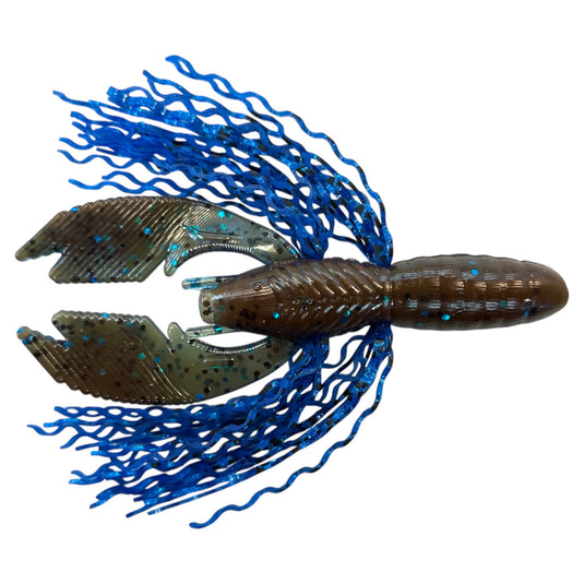 Frizzy Rattl'n Hybrid - Okeechobee Craw - Blue - Fuzzy Baits