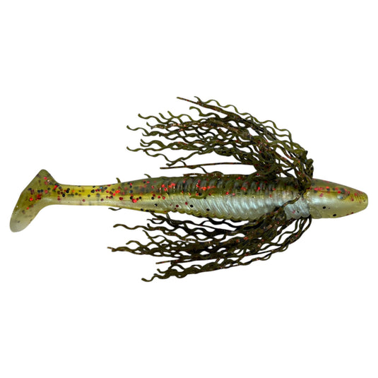 Frizzy Rattl'n Sowbelly - Baby Bass - Watermelon - Fuzzy Baits