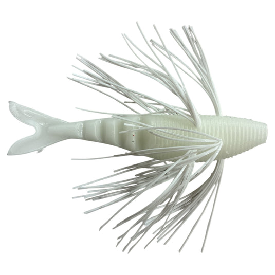 Hunt 1 - White - White - Fuzzy Baits