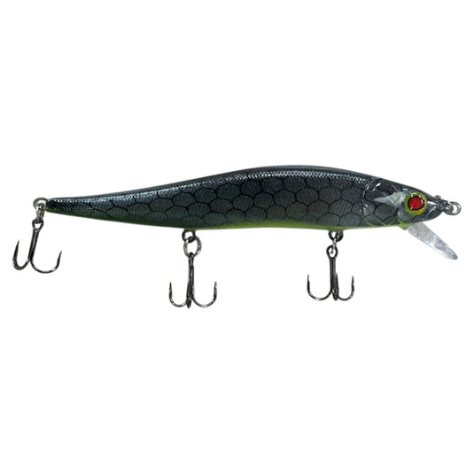 Jerkbait - Gunmetal Shad - Fuzzy Baits