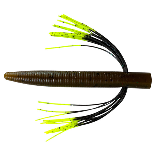 Nedbait - Green Pumpkin - Chartreuse Tip - Fuzzy Baits