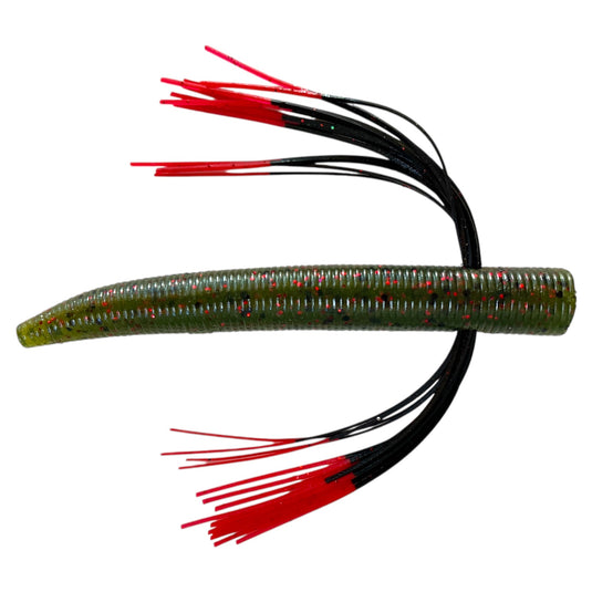 Nedbait - Watermelon - Black Red Tip - Fuzzy Baits