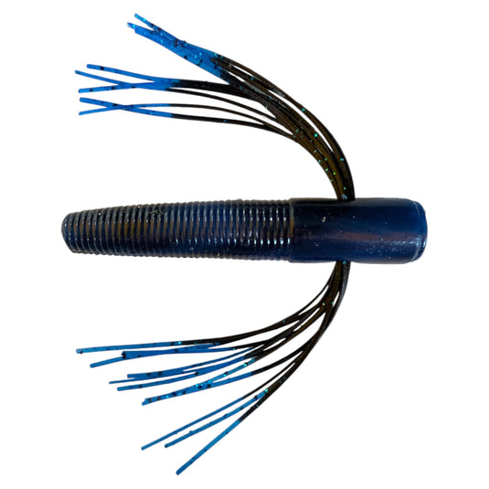Nubz - Blue Swirl - Black Blue Tip - Fuzzy Baits