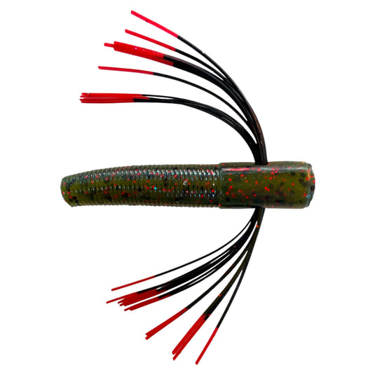 Nubz - Watermelon - Black Red Tip - Fuzzy Baits