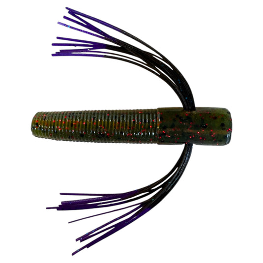Nubz - Watermelon - Purple Tip - Fuzzy Baits