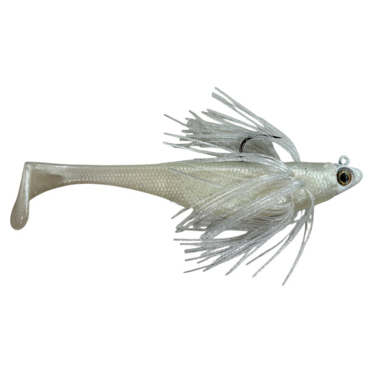 One Shot - Pearl - Silver Flash - Fuzzy Baits