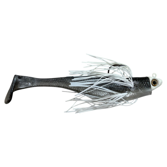 One Shot - Shad - Bright White - Fuzzy Baits