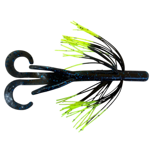 blue black chartreuse tip