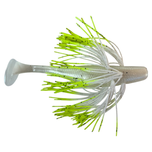 pearl white chartreuse tip