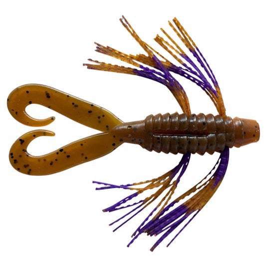 Rattl'n Big N Bug - Craw - Craw Purple - Fuzzy Baits