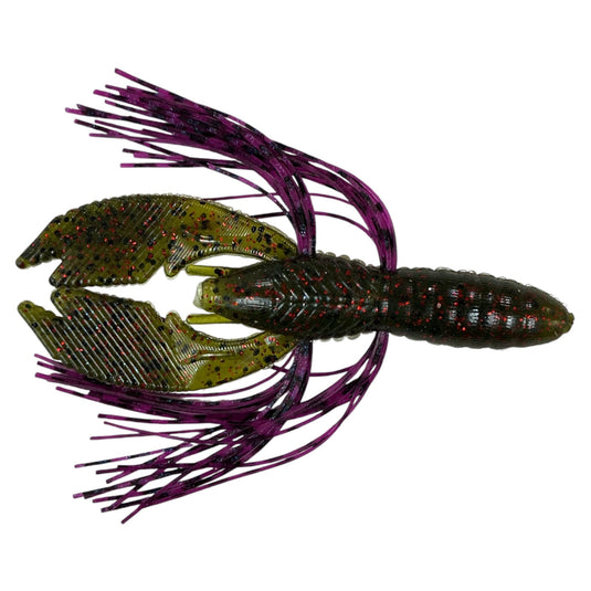 Rattl'n Hybrid Craw - Watermelon - Grape Craw - Fuzzy Baits