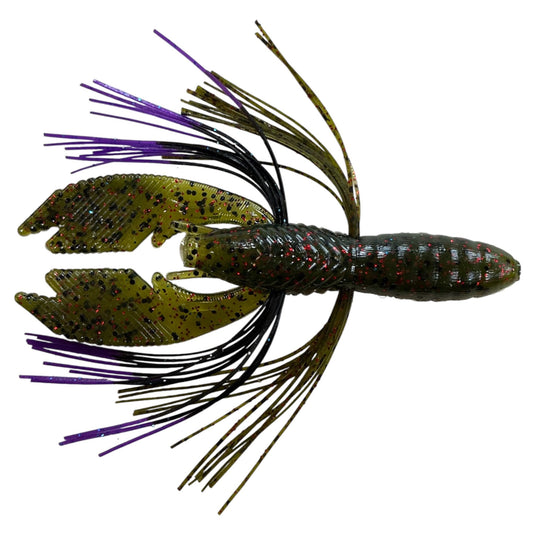 Rattl'n Hybrid Craw - Watermelon - Purple Tip - Fuzzy Baits
