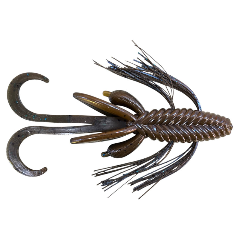 Load image into Gallery viewer, Rattl'n Hybrid Hog 6"" - Blue Green - Blue Sheen - Fuzzy Baits
