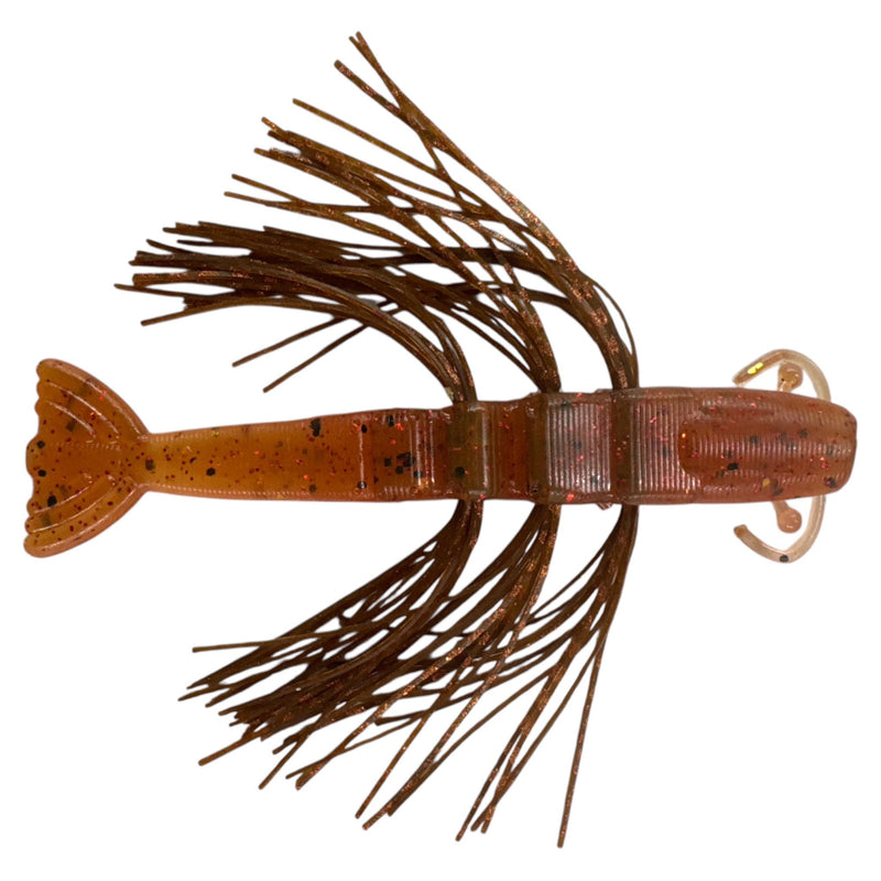 Load image into Gallery viewer, Rattl'n Shrimp - Rootbeer / New Penny - Fuzzy Baits
