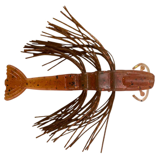 Rattl'n Shrimp - Rootbeer / New Penny - Fuzzy Baits