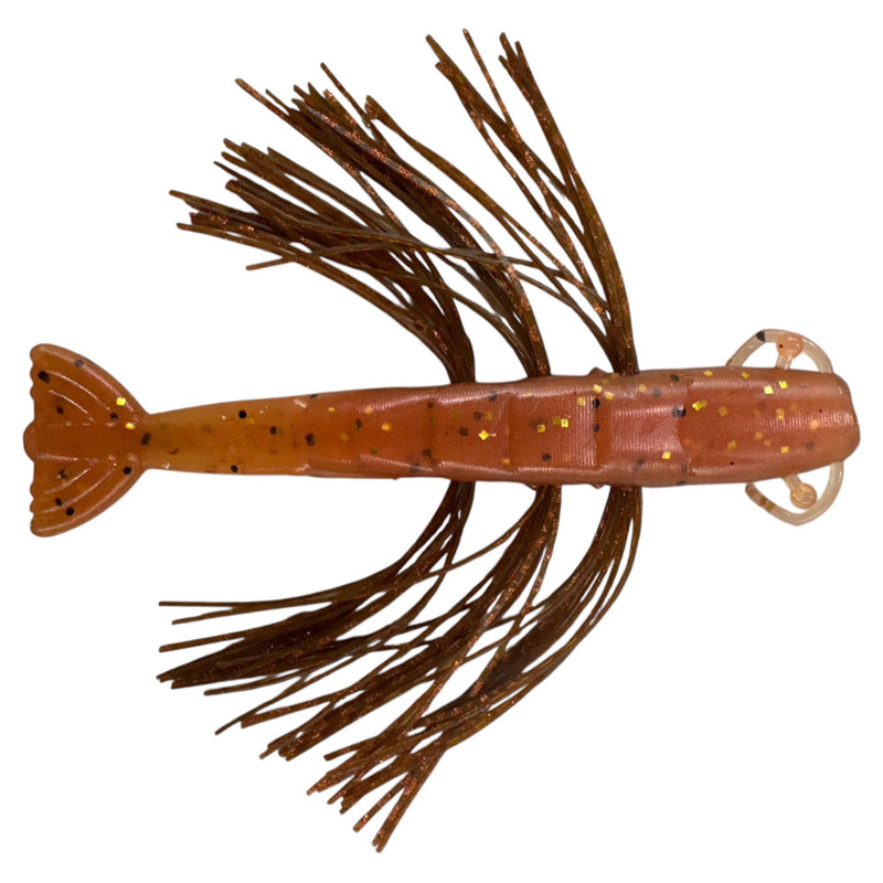 Load image into Gallery viewer, Rattl'n Shrimp - Rootbeer / New Penny - Fuzzy Baits
