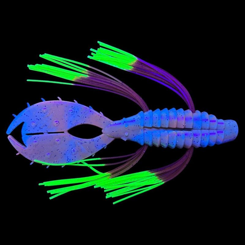 Load image into Gallery viewer, Rattl'n SM2 Punch 4" - Craw - Pumpkin Chartreuse Tip - FUZZY BAITS
