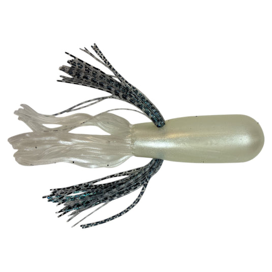 Tube Rig - Pearl - Minnow Blue - Fuzzy Baits