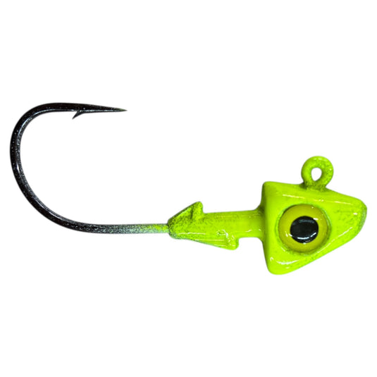 UV Swimhead - Chartreuse - Fuzzy Baits