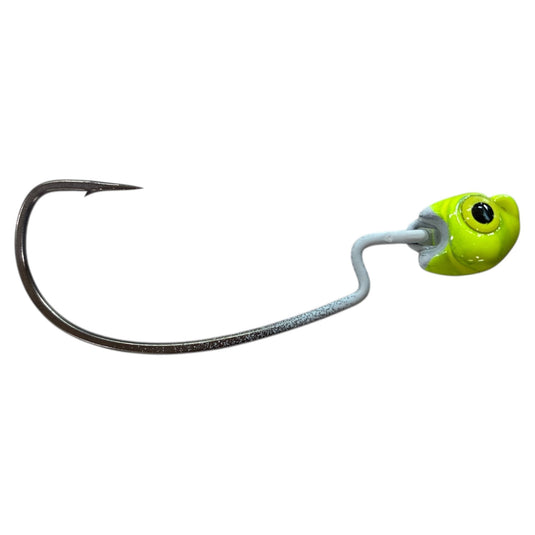 UV Swobblehead - Chartreuse - Fuzzy Baits